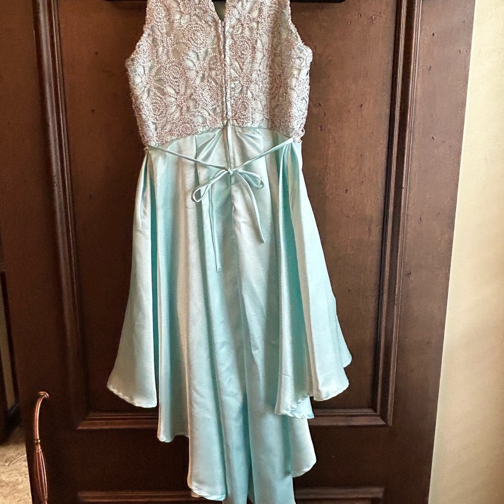 Baby blue formal kids dress